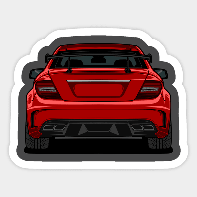 Mercedes C63 AMG Sticker by AdriaStore1